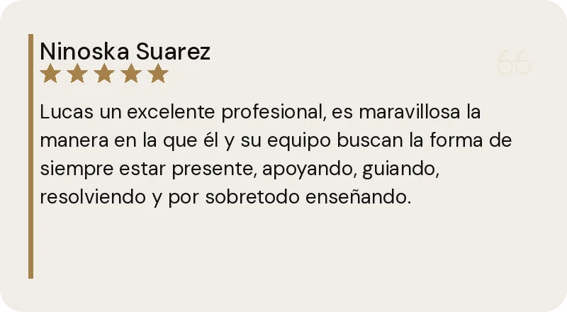 Reseña de Google de Ninoska Suarez