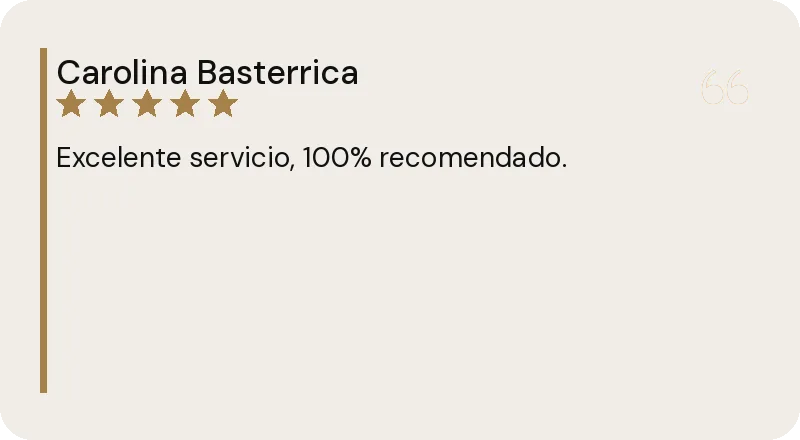 Reseña de Google de Carolina Basterrica