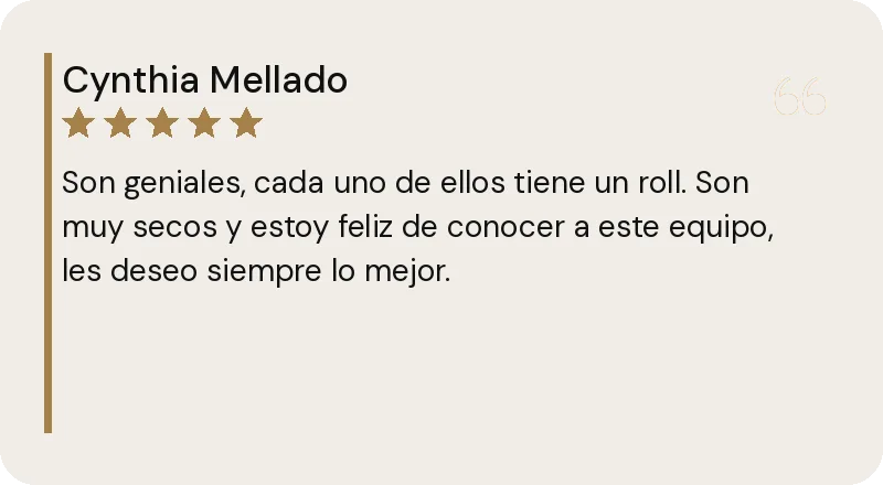 Reseña de Google de Cynthia Mellado