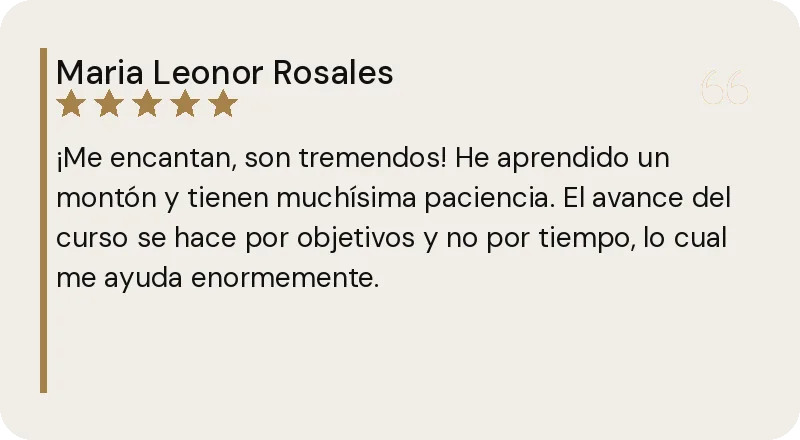 Reseña de Google de Maria Leonor Rosales